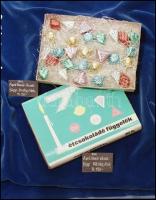 Édesipari termékeket bemutató színes fotónegatív, 10 db, 6×9 cm