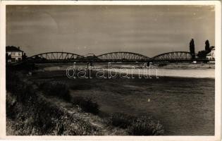 1944 Munkács, Mukacheve, Mukacevo; Latorca híd / Latorica bridge