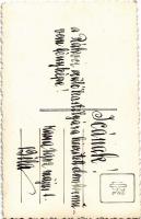 1942 Kassa, Kosice; Rákóczi szülőkastélyára készített fejedelmi címer domborműje / coat of arms reli...