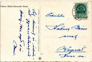 1941 Hódság, Odzaci; König Alexander Gasse / utca, üzlet / street view, shop (vágott / cut)