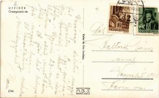 1943 Újvidék, Novi Sad; Országzászló tér, Városháza, rendőr. Keller és Kiss kiadása / square, town h...