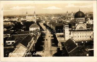 Szatmárnémeti, Satu Mare; látkép / general view. photo + 1938 Szatmárnémeti visszatért So. Stpl. (EK)