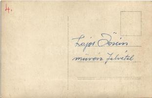 Kastyak Lajos (?) művész felvétele egy halott férfiről. photo