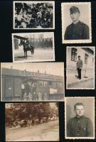 cca 1910-1940 Magyar katonai fotók, vegyes méretben, 7 db