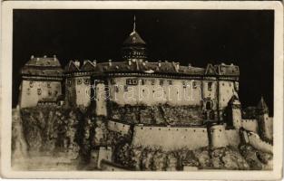 Szepesváralja, Spisské Podhradie, Kirchdrauf; Szepes vára a XVII. században / Zipser Burg / Spissky Hrad / castle ruins in the 17th century