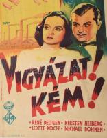 Vigyázat! Kém! (Achtung! Feind hört mit!). Moziplakát (filmplakát, rácsplakát), 1940. Terra, Ufa. Un...