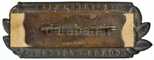 Dánia 1932. "X. Nemzetközi Pszichológiai Kongresszus" Br névtábla-jelvény Boda István (Eti...