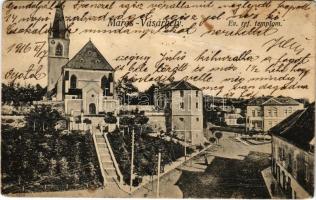 1916 Marosvásárhely, Targu Mures; Református templom / Calvinist church (Rb)