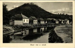 Huszt, Chust, Khust; folyó és vár / river and castle