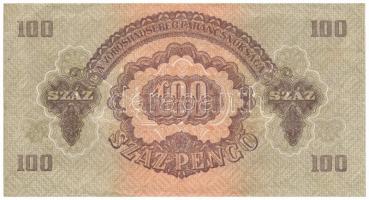 1944. 100P "A Vöröshadsereg Parancsnoksága" T:III szép papír Adamo P47