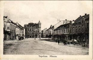 Tapolca, Fő utca, automobil. Löwy B. kiadása (EK)
