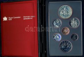 Kanada 1979. 1c-1$ 6klf db + 1$ Ag "Griffon-hajó", exkluzív szettben T:PL