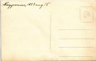 1933 Nagymaros, családi csoportkép. photo (kis szakadás / small tear)