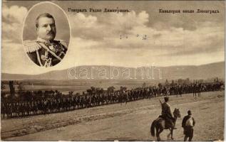 1913 Kirklareli, Lozengrad; Radko Dimitriev, Bulgarian General and his cavalry (EK)