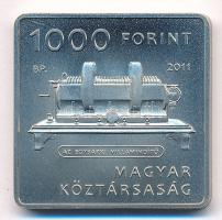 2011. 1000Ft Cu-Ni "Jedlik Ányos - a Dinamó-elv leírója" MNB tájékoztatóval T:BU Adamo EM2...