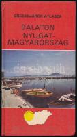 1988 Balaton Nyugat-Magyarország. Országjárók atlasza. Bp., 1988, Kartográfiai. Kiadói kartonált papírkötés.