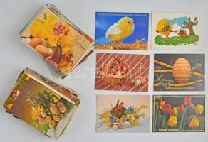 Kb. 200 db MODERN húsvéti üdvözlő képeslap / Cca. 200 modern Easter greeting postcards