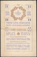 1905 Bp., Magyar Gazdák Vásárcsarnok Ellátó Szövetkezete, hordó- és palackborok árjegyzéke, 6 p., kissé sérült, középen hajtott