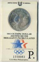 USA 1983. 1$ Ag "Olimpia-diszkoszvetés" T:BU Díszkiadásban!