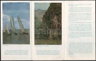 cca 1960-1970 La mer Hongroise. Bp., én., IBUSZ, kihajtható prospektus, francia nyelven