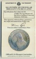 USA 1983. 1$ Ag "Olimpia-diszkoszvetés" T:BU Díszkiadásban!