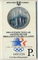 USA 1984. 1$ Ag "Olimpia-stadion" T:BU Díszkiadásban!