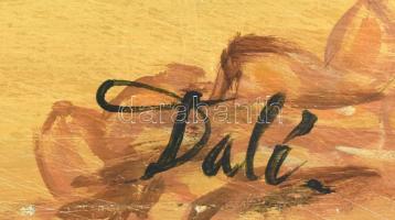 Dali jelzéssel: Meseautó. Olaj, falemez, 65×80 cm