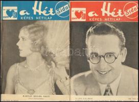 1930 A Hét képes hetilap 4 db száma