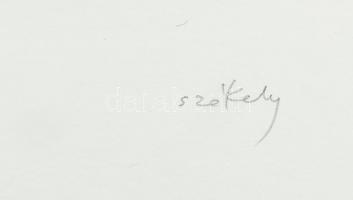 Székely Pierre (1923-2001): "Műlovarnő". Színes litográfia, papír, jelzett, számozott (66/...