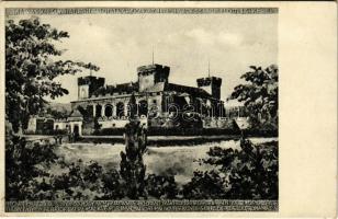 1938 Várpalota, Mátyás király hajdani palotai várának az 1566-os nagy ostrom előtti látképe. Menyhárt János kiadása (EK)