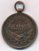 1914. "Ferenc József Bronz Vitézségi Érem" bronz kitüntetés mellszalag nélkül. Szign.: Tau...