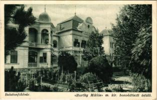 1939 Balatonföldvár, Horthy Miklós m. kir. honvédtiszti üdülő (ázott sarok / wet corner)