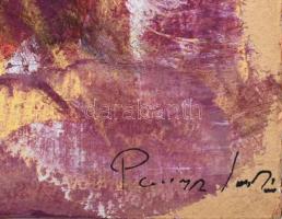 Paizs (?) jelzéssel: Gesztusok. Vegyes technika, karton, kissé hullámos. 30x40 cm