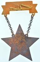 ~1950. "Kiváló Dolgozó" Rákosi-címeres zománcozott fém kitüntetés, eredeti, dombornyomott ...