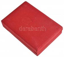 ~1950. "Kiváló Dolgozó" Rákosi-címeres zománcozott fém kitüntetés, eredeti, dombornyomott ...