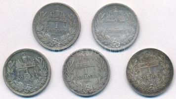 1894KB 1K Ag "Ferenc József" + 1914KB 1K Ag "Ferenc József" + 1915KB 1K Ag "...