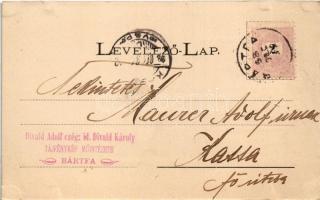 1898 (Vorläufer) Bártfa, Bardiov, Bardejov; Szent Egyed templom. Divald Adolf 7. sz. A kiadó (Divald...