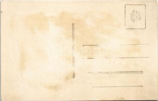 Üllő, vasútállomás, vasutasok. photo (fl)