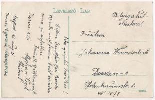 1911 Sopron, Győri vasúti pályaudvar, villamos. TCV card (EK)