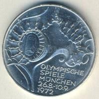 NSZK 1972D 10M Ag "Olimpia-stadion" T:2 kis ph