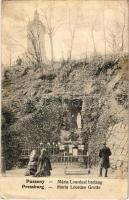 1910 Pozsony, Pressburg, Bratislava; Mária Lourdes-i barlang / Maria Lourdes Grotte / grotto, sanctuary (EB)