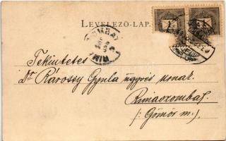 1899 (Vorläufer) Kassa, Kosice; Csermelyvölgyi kioszk. Szent-Istványi Júlia kiadása / kiosk, restaur...