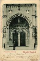 1900 Kassa, Kosice; Dóm déli kapuja. Eschwig Ed. F. kiadása / cathedral, gate (EM)