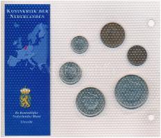 Hollandia 1952-1980. 1c-2 1/2G (6xklf) "Európa utolsó pénzei" vákuumcsomagolt forgalmi sze...