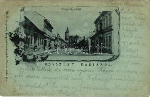 1912 Kassa, Kosice; Forgách utca / street view. Art Nouveau (EK)