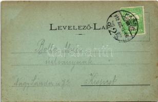 1912 Kassa, Kosice; Forgách utca / street view. Art Nouveau (EK)