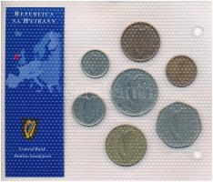 Írország 1970-1996. 1p-1P (7xklf) "Európa utolsó pénzei" vákuumcsomagolt forgalmi szett T:...