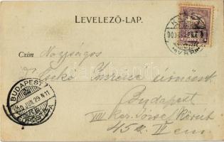 1900 Kassa, Kosice; Nemzeti színház. Podleszny felvétele. Breitner Mór kiadása / theatre (EK)