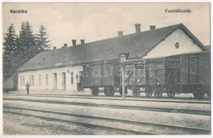 Barátka, Brátka, Bratca; vasútállomás, vonat / railway station, train