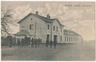 Nagyszőlős, Nagyszőllős, Vynohradiv (Vinohragyiv), Sevljus, Sevlus; pályaudvar, vasútállomás / Nádrazí / railway station